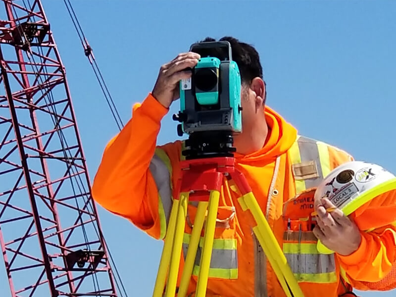 Modern construction site